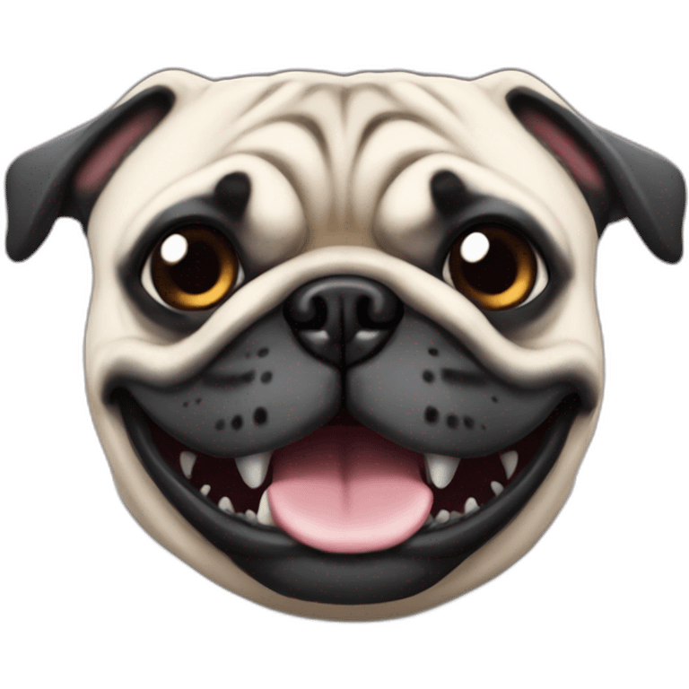 Shark pug emoji