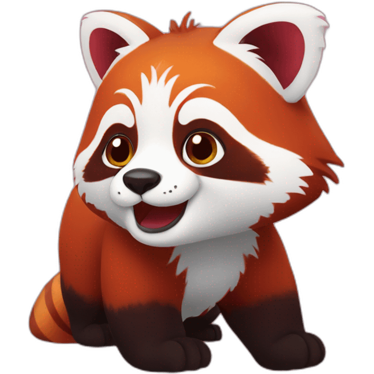 funny red panda emoji