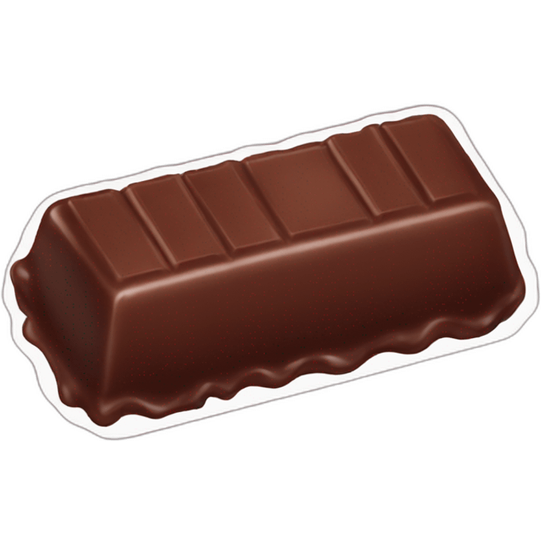 chocolate candy bar 4 bites emoji