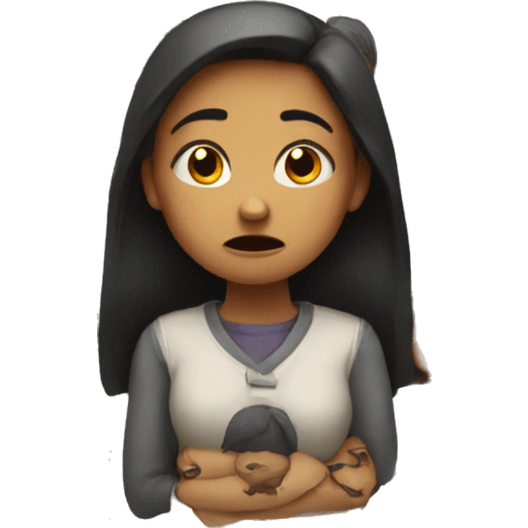 Girl that is upset  emoji