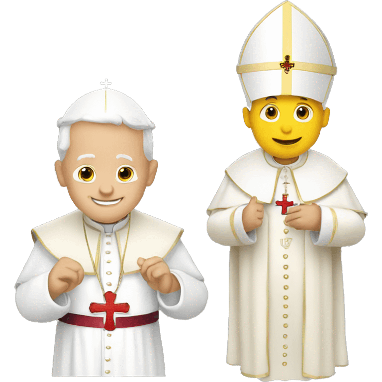 the pope with england emoji