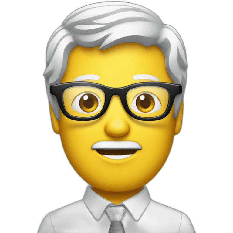 Remote control wearing glasses emoji