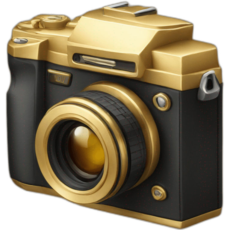 Gold camera  emoji