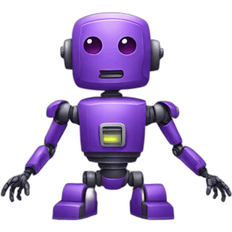 purple robot emoji