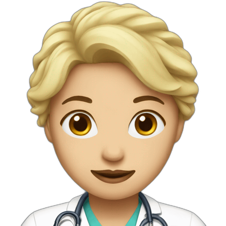 Woman doctor emoji