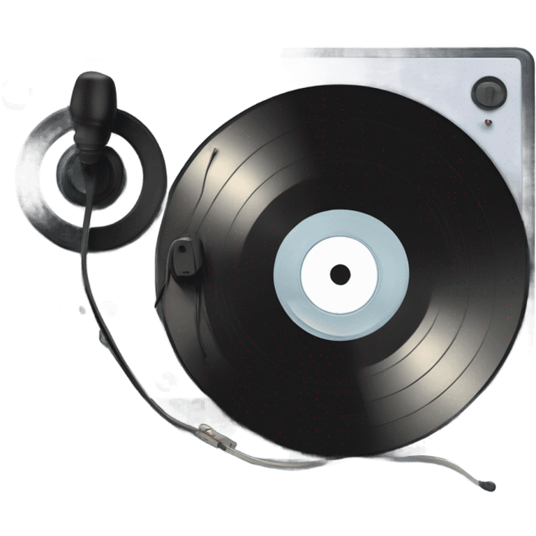 record vinyl disk on pc emoji