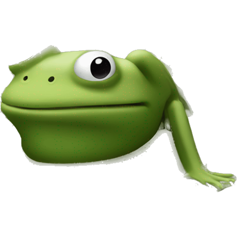 Frosch mit Armee Ausrüstung  emoji