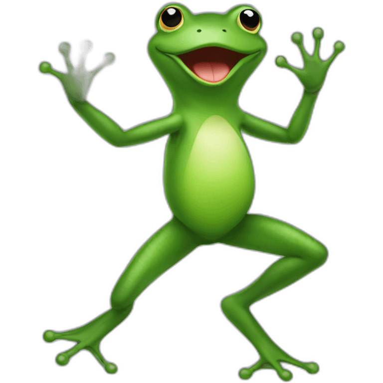 green dancing frog emoji