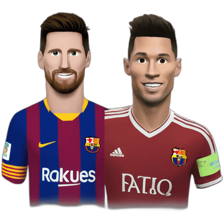 Messi sur ronaldo emoji