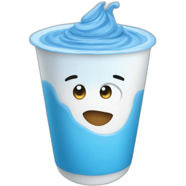 blue yogurt emoji