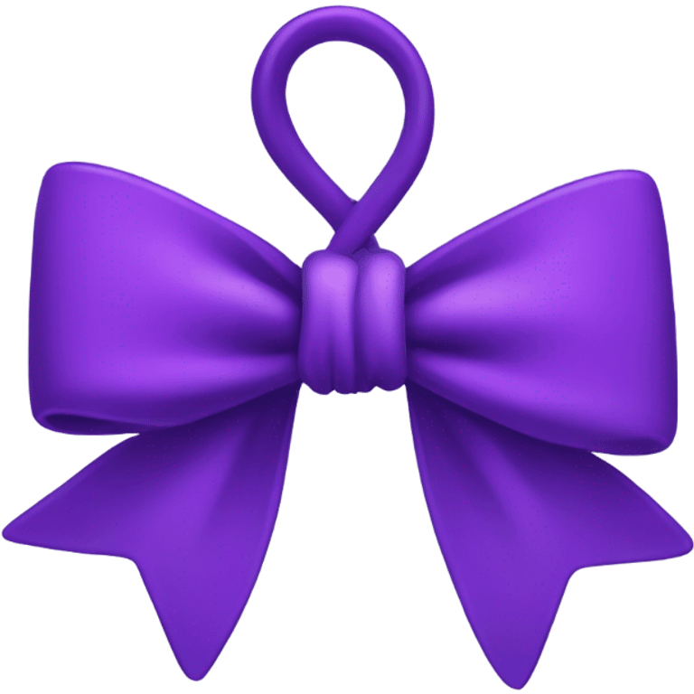 Purple bow emoji