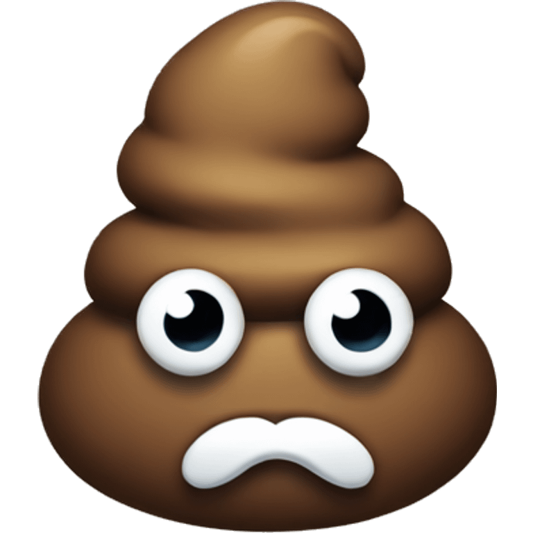 Poop with a monocle  emoji