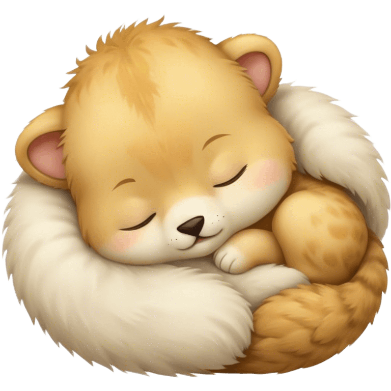 Baby animal sleeping emoji