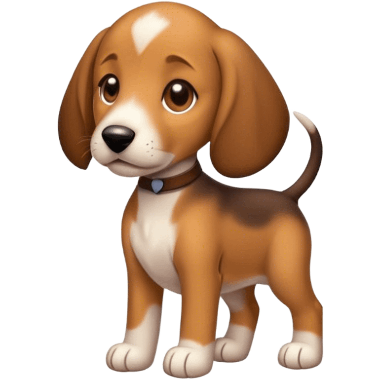 hound puppy full body emoji