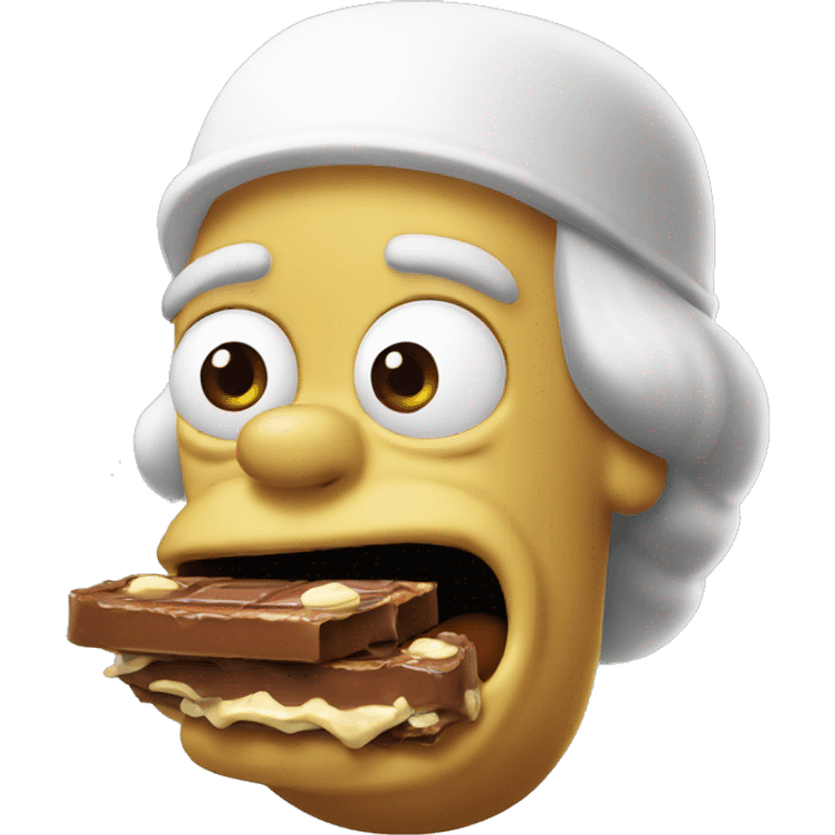 Homer eating nutella brot emoji