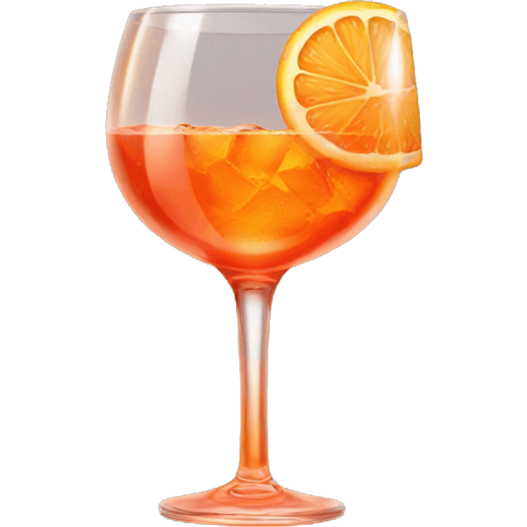 Aperol spritz wine glass emoji