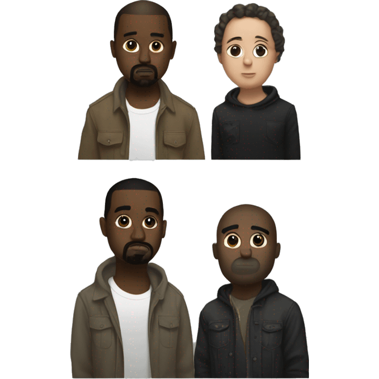 Vultures album with Kanye and TY emoji