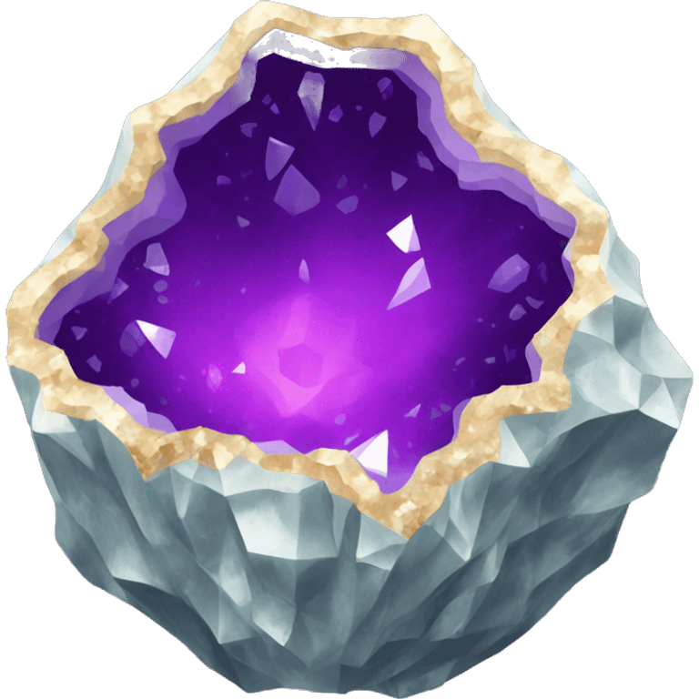 Crystal geode emoji