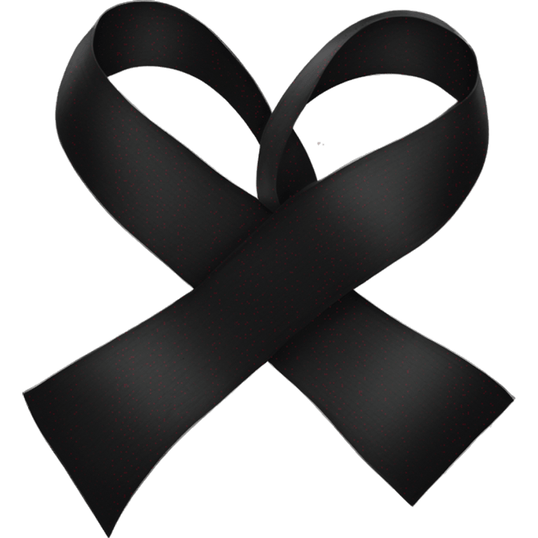 Black ribbon emoji