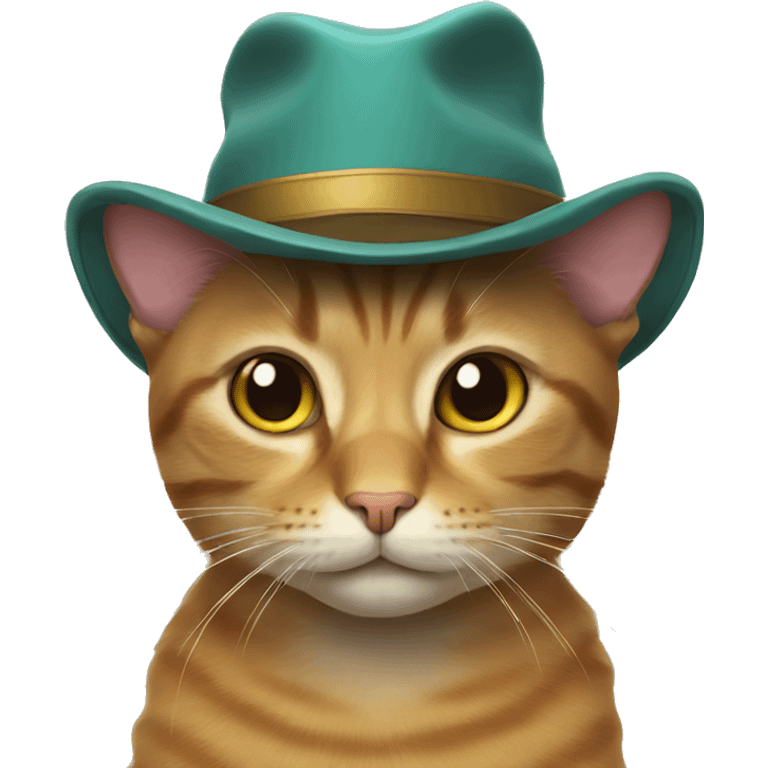 Cat wearing hat emoji