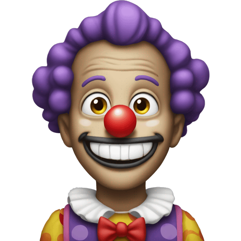 Clown saying I love you emoji