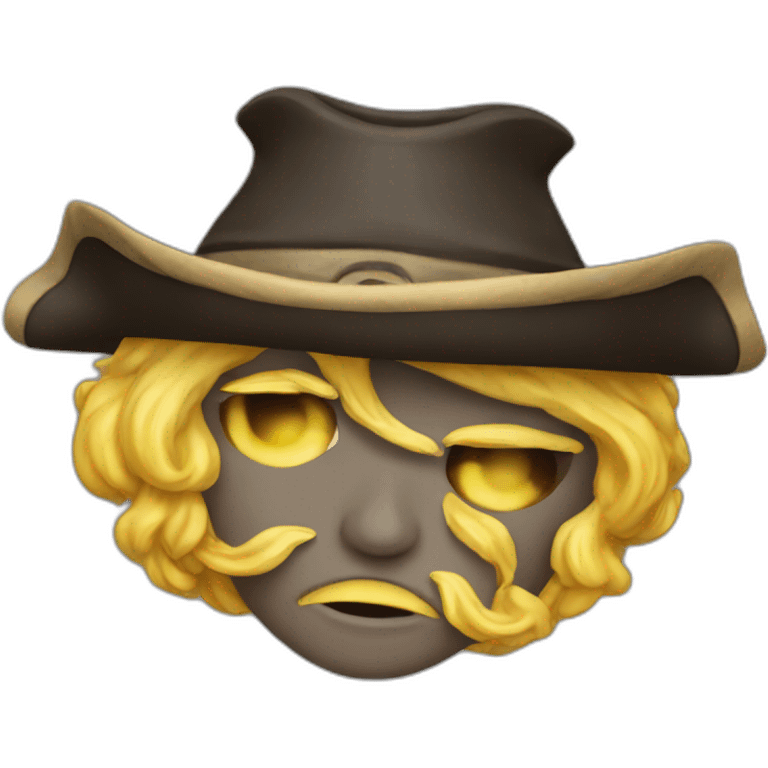 Chat avec un chapeau de pirate emoji