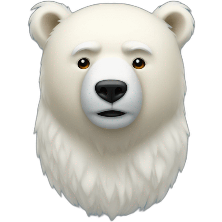 Donald Trump with a polar's bear body emoji