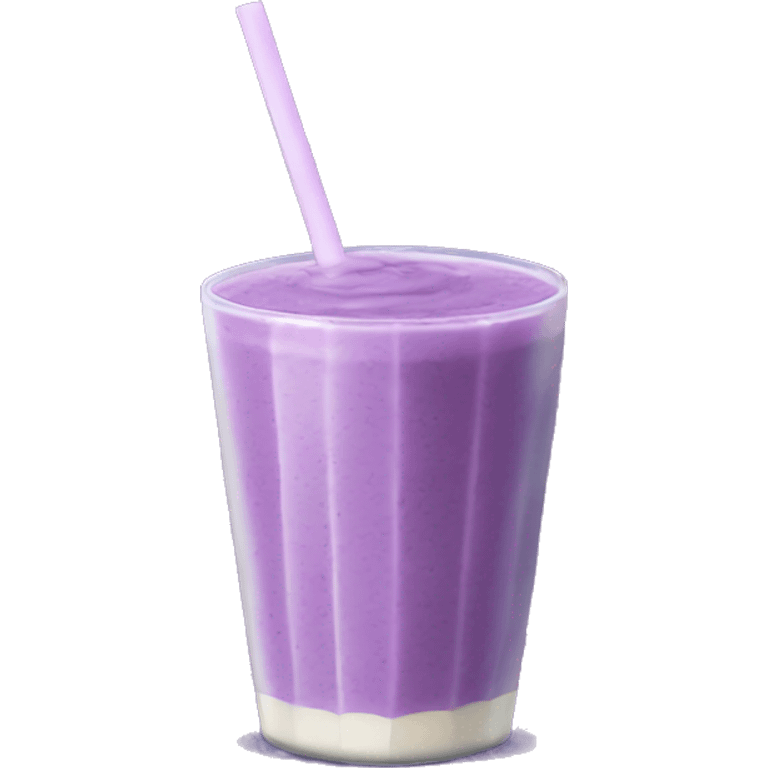 Realistic ube smoothie emoji