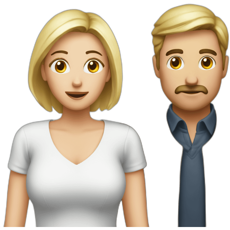 man watching wife with binoculara emoji