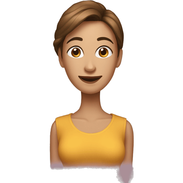 crea un emoji de una mujer en una foto  emoji