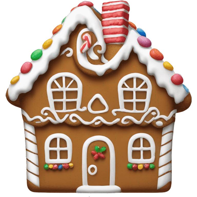 Gingerbread house emoji