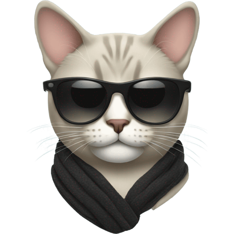 Cat with sunglasses emoji