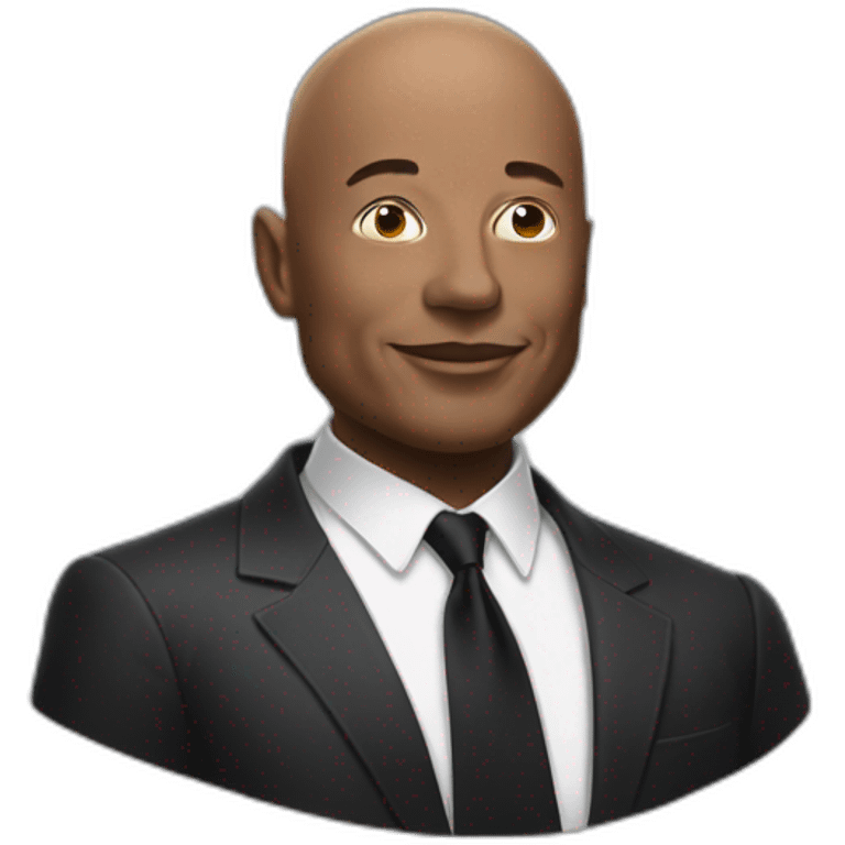 bald black elon musk emoji