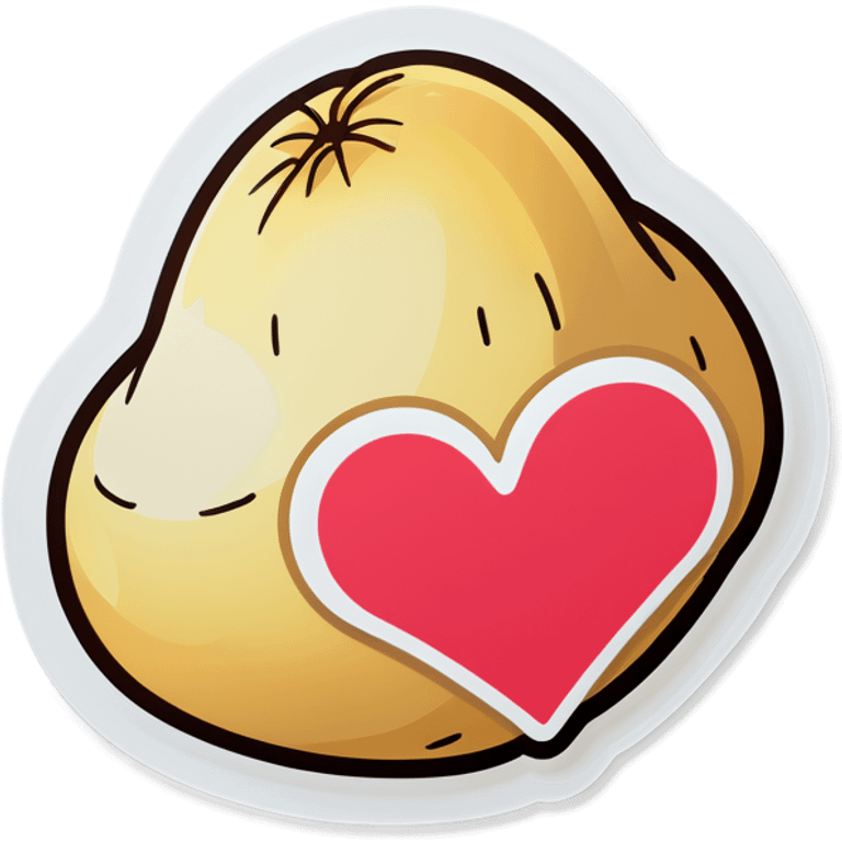 Potato heart emoji