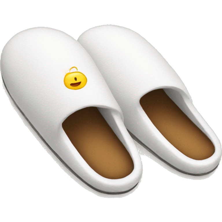 hotel white slippers emoji