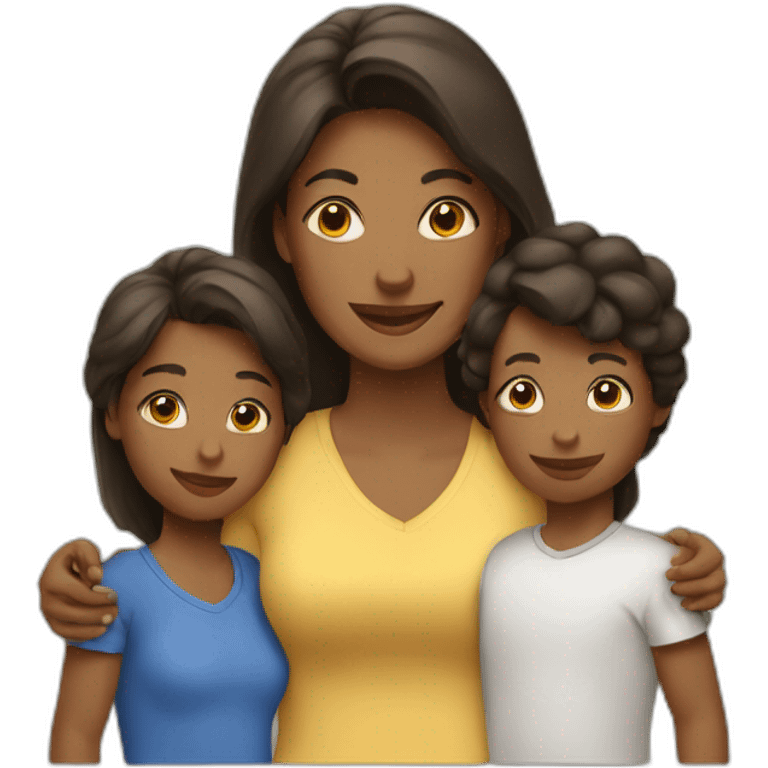 mom with two kids emoji