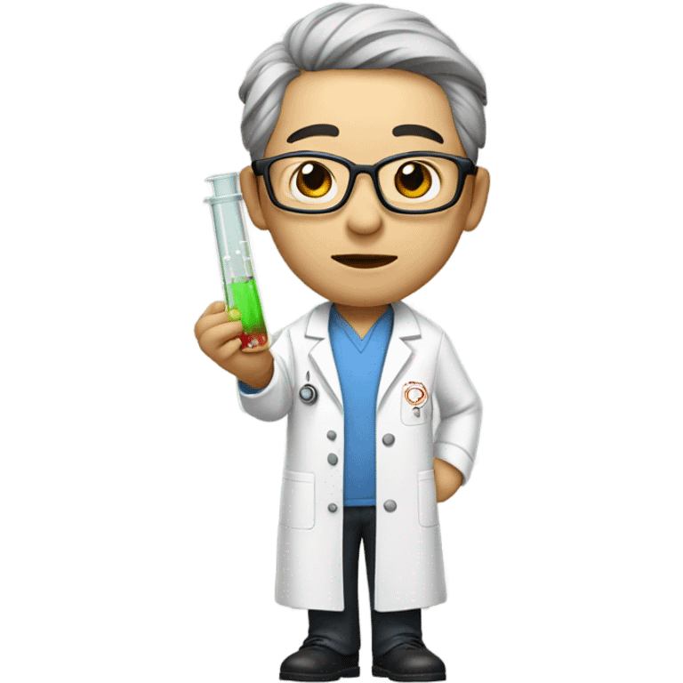 super realistic Chinese scientist emoji