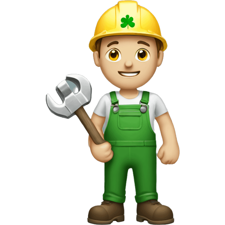  Irish worker with a wrench in his hands emoji