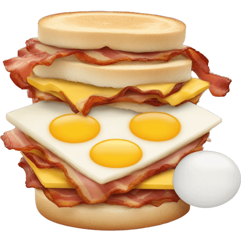 Bacon, egg, and cheese breakfast sandwich emoji