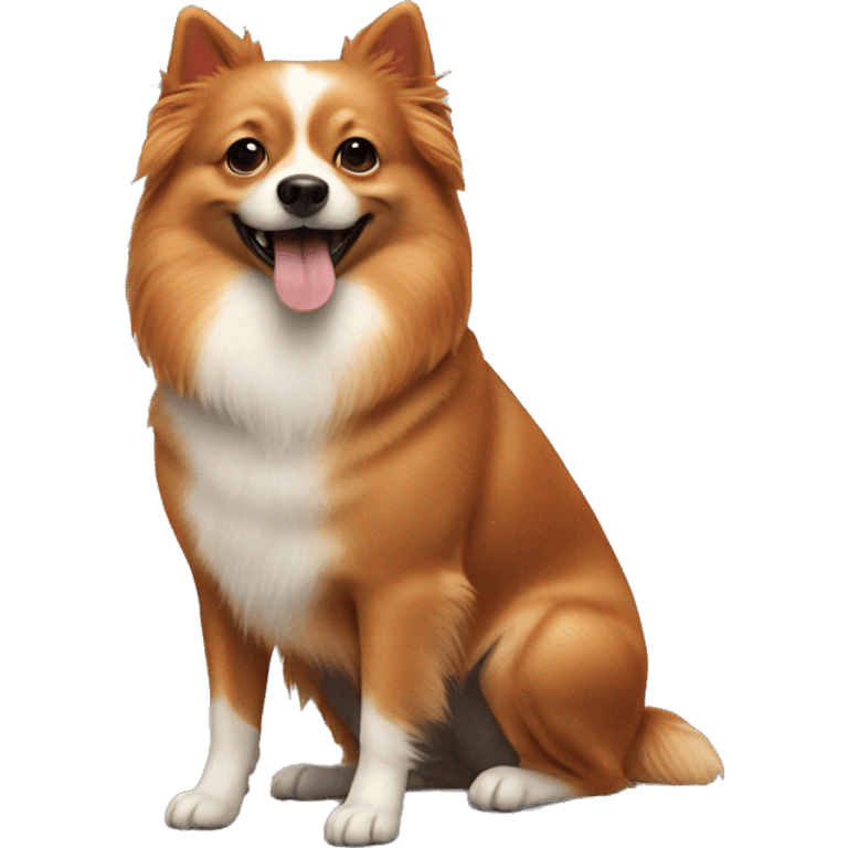 Ginger Dog breed spitz   emoji