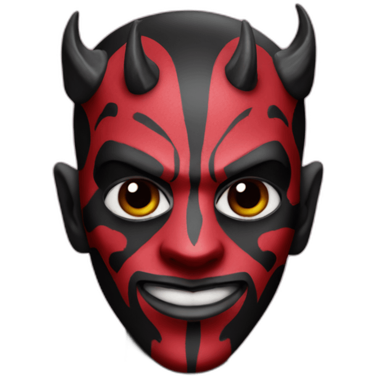 darth maul wearing a pink tutu emoji