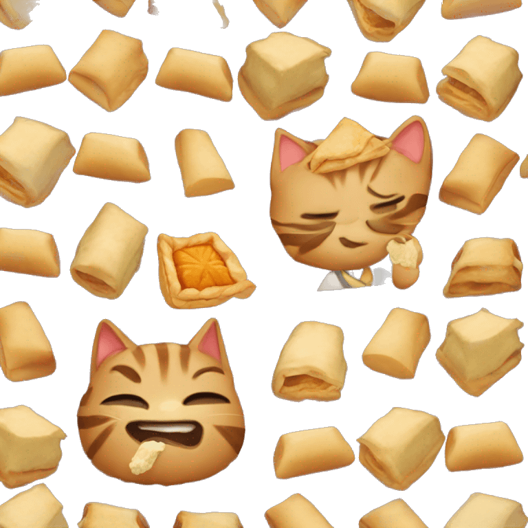 cat eating baklava emoji