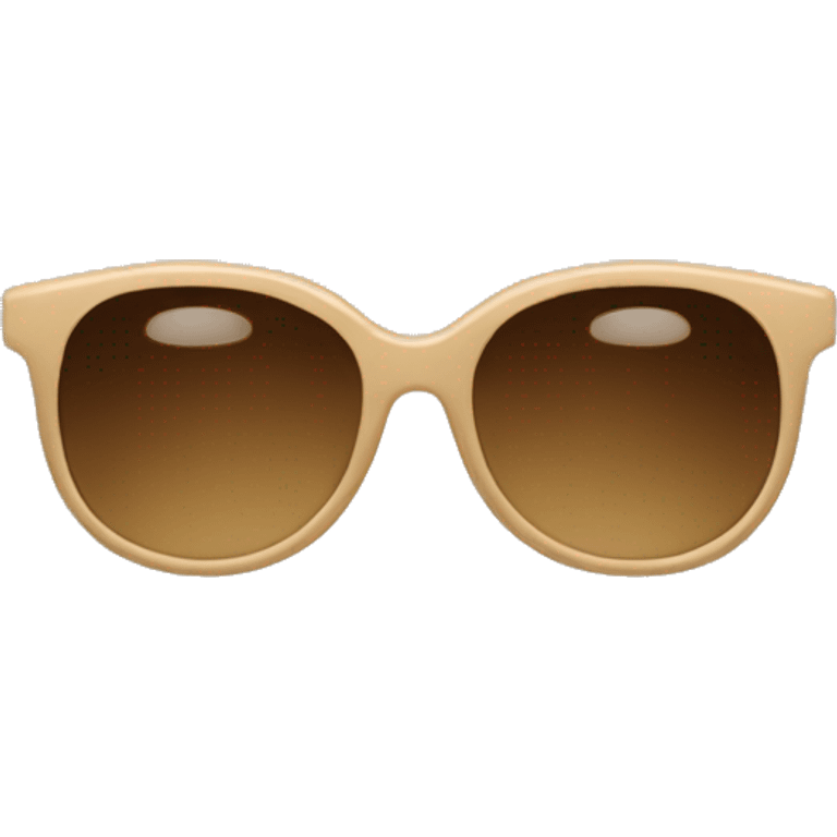 Beige glasses emoji