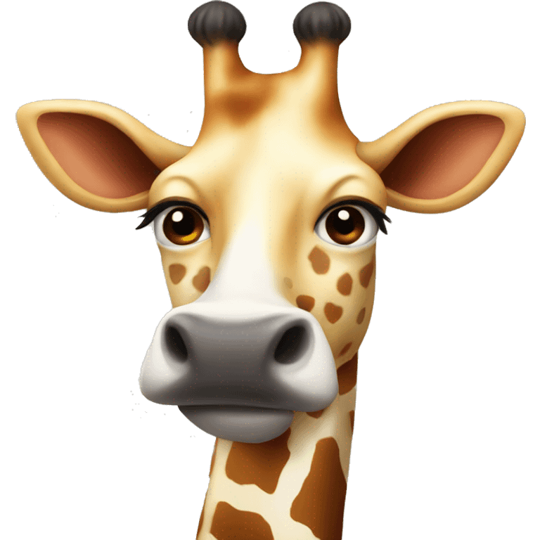 Cow and giraffe hybrid emoji