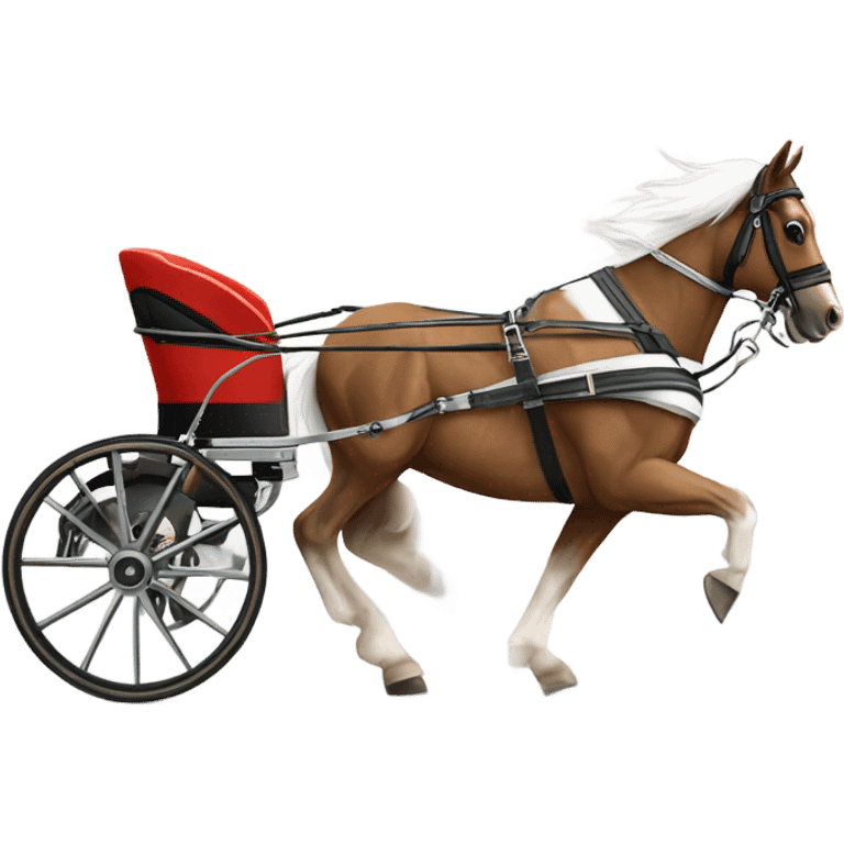 harness race cart emoji