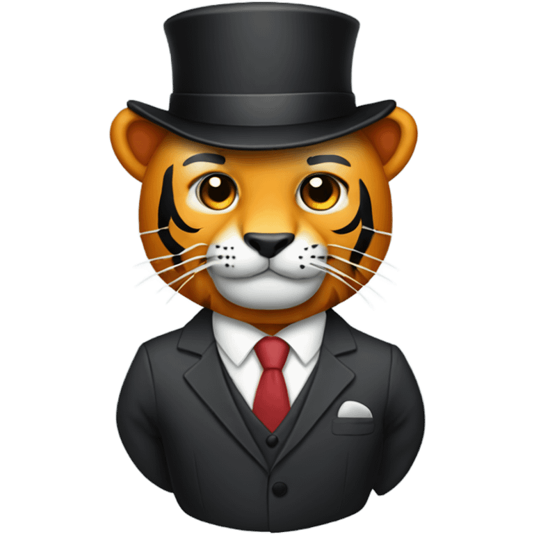 Tiger in a suit emoji