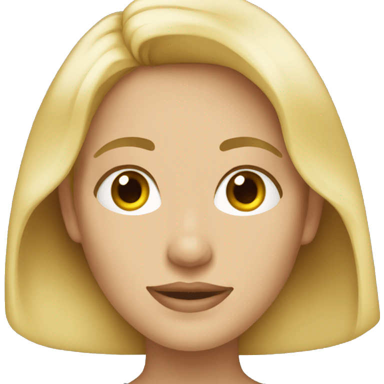 Pretty blonde woman  emoji