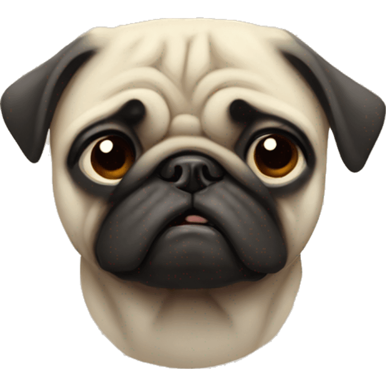 saddest pug in the world  emoji