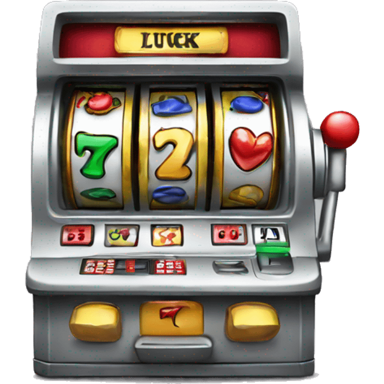 a slot machine lucky 7 emoji