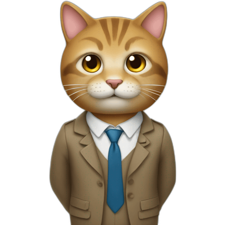 Un Chat qui pars a l ecole emoji